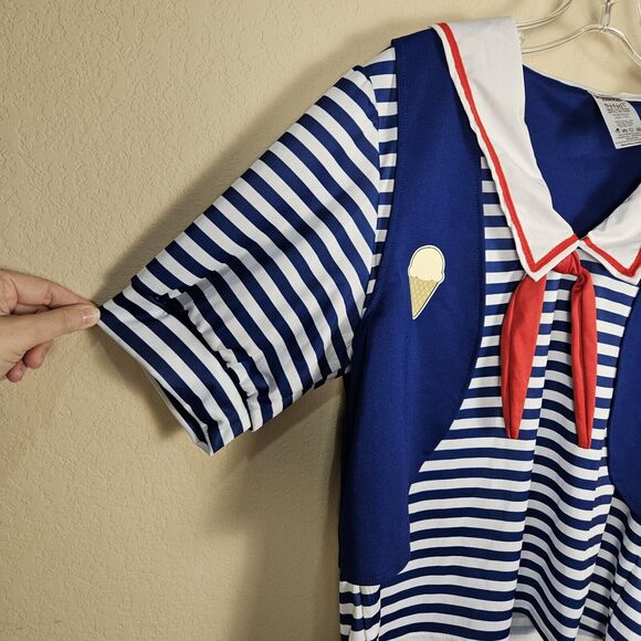 Stranger Things Robin Scoops Ahoy Spirit Halloween Costume Size Large Shirt Top - Picture 8 of 11